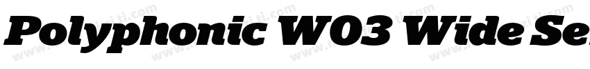 Polyphonic W03 Wide SemiBold字体转换